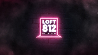 LOFT 812 brand branding design graphic design identity illustration loft logo logotype neon