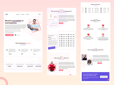 Coco Landing page Exploration branding clean design dribbble best shot homepage illustration landing logo minimal ui ux website website design