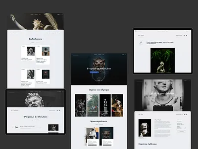 Telloglion® (N°02) - Layout blog clean designux grid layout minimal museum typography ui ux website whitespace