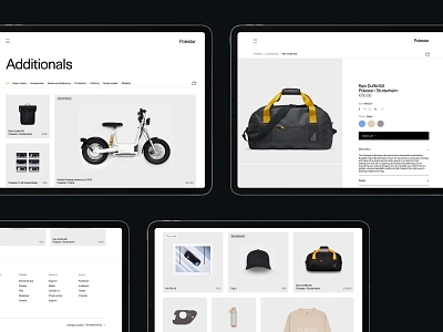 Polestar Additionals — Ecommerce additionals e commerce ecommerce ev graphic design polestar ui webshop