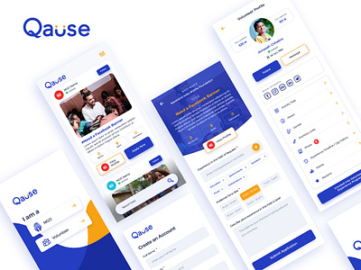 Qause - App UI app design graphic qause ui uiux ux