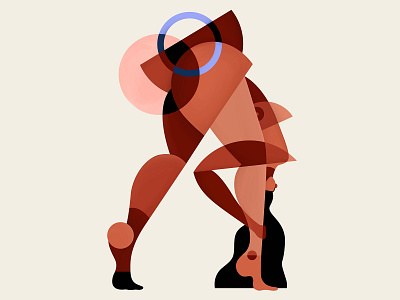 Agile agile characterdesign cubism design illustration sun woman