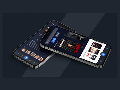 Movie/TV Series Streaming App animation app design branding graphic design logo movie movie app ui ui design ui ux
