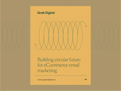 GrabDigital Poster Design arrow branding design email grab identity illustration line logo logotype loop marketing minimal poster typography wordmark