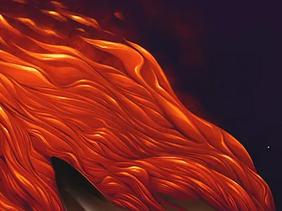 Firefox animation artwork beauty cg character character design concept art creative design fire fox girl graphic design hair illustration photoshop red