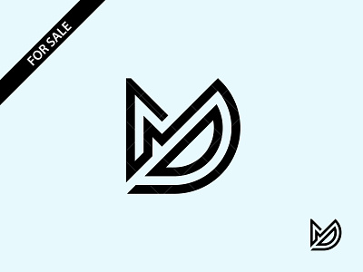 MD Logo branding branding design creative design dm dm logo dm monogram graphic identity lettermark logo logo design logo designer logotype md md logo md monogram minimal monogram typography