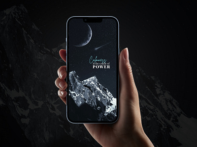 Rebound: Starry Night Wallpaper adobe photoshop design dribbble graphic design iphone 13 mockup rebound typography wallpaper weekly warm up