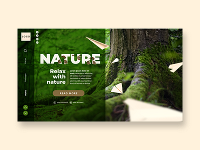 Nature Landing Page design landing page nature landing page ui ux web ui website website landing page