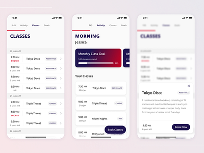 F45 Workout App Concept app app design booking app branding design exercise app f45 mobile app mobile app design ui ux workout app