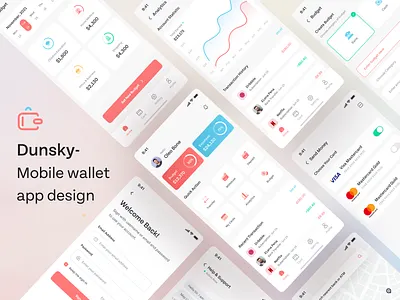 Dunsky - Mobile Wallet App 2022 app design banking dribbble best shot dunsky finance investment mobile mobile app mobile wallet money money transfer transaction trendy design ui ui design uiux design ux ux design wallet