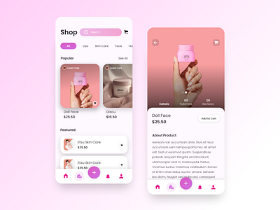 Social Media and Ecommerce for Cosmetics app design case study cosmetics design ecommerce make up marketplace mobile app design typography ui user experience user interface userflows ux