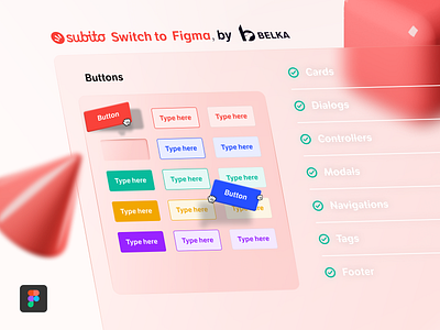 Subito.it switch to Figma • 1 of 3 (Freebie) 3d design free freebie glass glassmorphism shapes ui