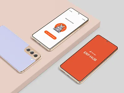 HUB - ERP app branding career dashboad design figma illustration interests logo media mobile photoshop profile publications social ui ux web
