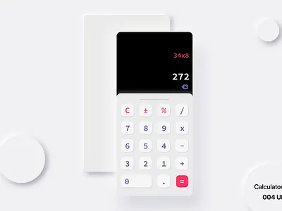 004 DailyUI | Calculator 004 calculator dailyui ui ux