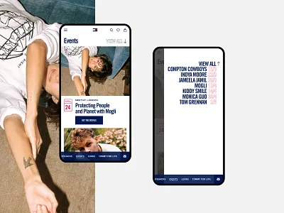 Tommy Hilfiger – Events on Mobile calendar campaign clothing design editorial events grid hilfigher influencer layout mobile mogli musician platform responsive schedule sport tom grennan website