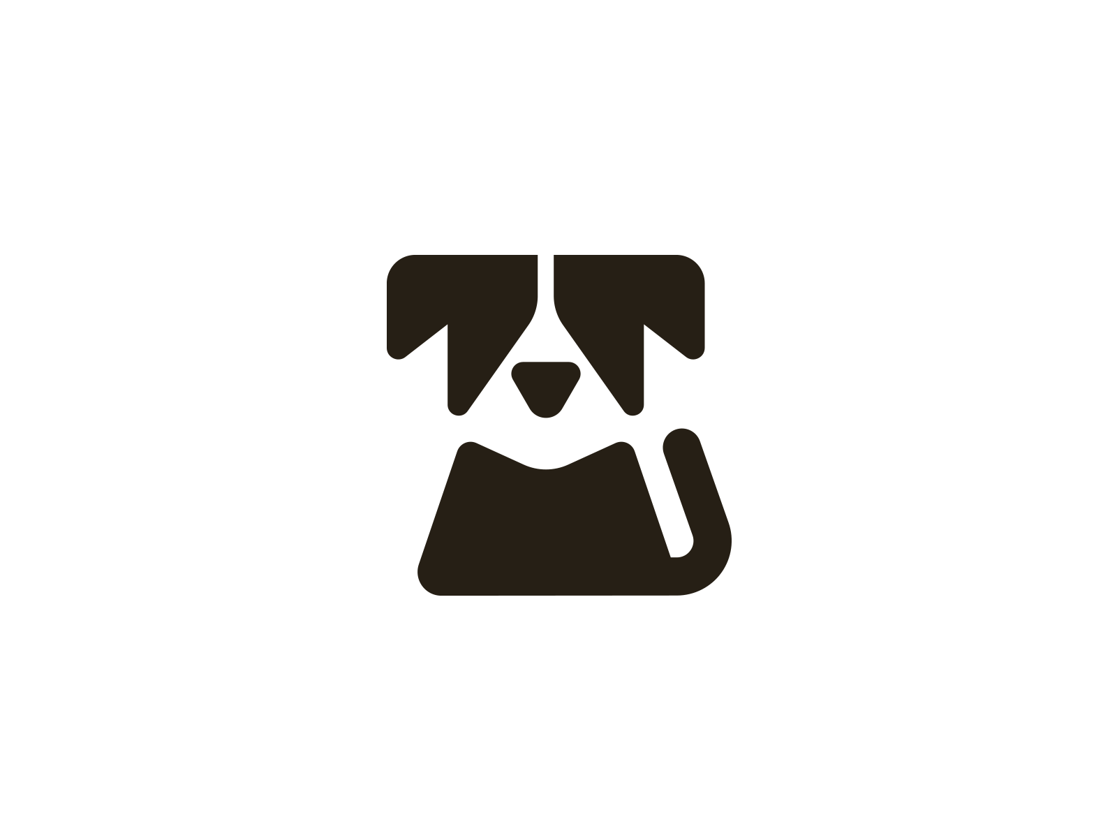 Dog animal brand branding creative design dog elegant geometry illustration logo logo design logo inspiration logotype mark minimalism minimalistic modern pet sign vector