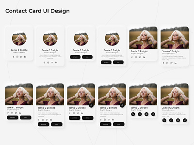 Contact Card UI Design card card component card ui contact card modern card ui