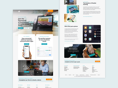 HiHi Website Redesign clean graphic design refresh simple telecommunications telecoms ui user experience ux web web design website website design