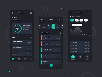 Task Management App app application manager project project management task task management task manager todo app ui uidesign uiux