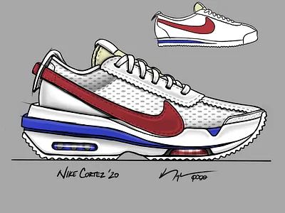 Nike Cortez '20 air max cortez footwear footwear design nike render sketch sneakerhead