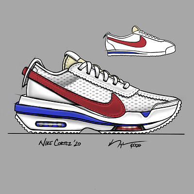 Nike Cortez '20 air max cortez footwear footwear design nike render sketch sneakerhead