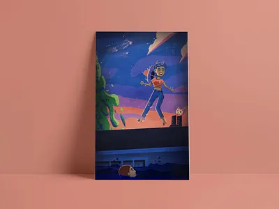 The Flood character deer woman illustration narrative storybook visual development