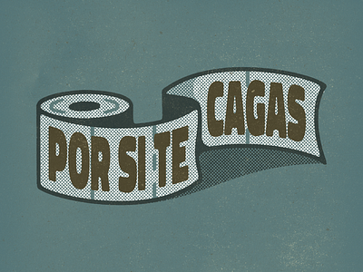 STATEMENT 003 caca cagar design digital illustration miedo mierda papel papel higienico photoshop por si la cagas por si te cagas shit sorpresa toilet paper wacom