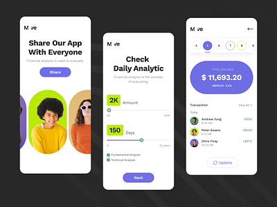 Finance Mobile App bank bank app clean finance finance app financial analysis minimal mobile mobile app money money app money transfer