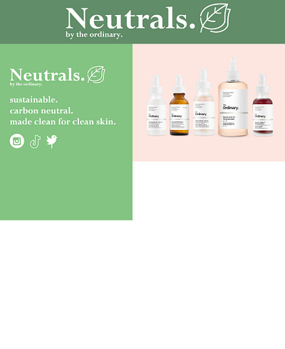 skincare website design graphic design ui ux