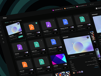 File Storage concept design design dribbble drive figma file storage ui web app