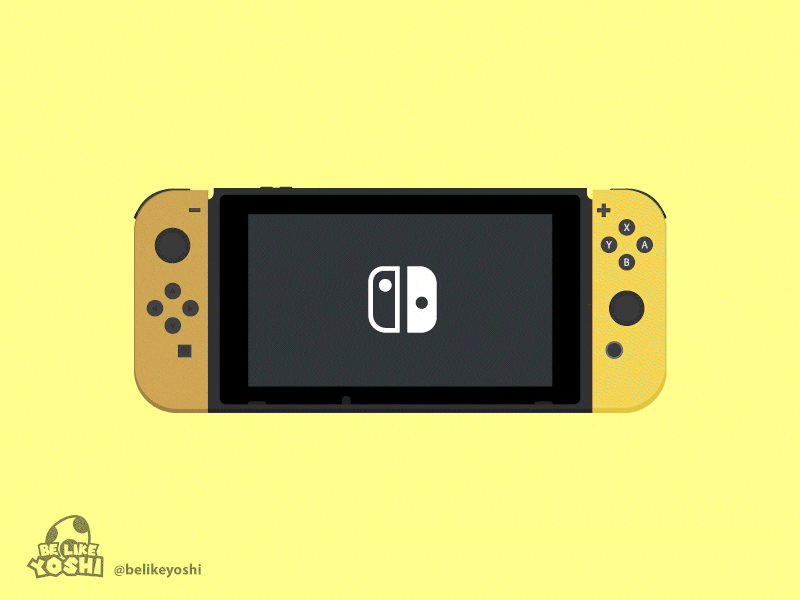 Nintendo Switch color animation adobe illustrator animation design flatdesign gaming handheld illustration motion graphics nintendo nintendo animation nintendo switch special switch switch switch animation wacom cintiq