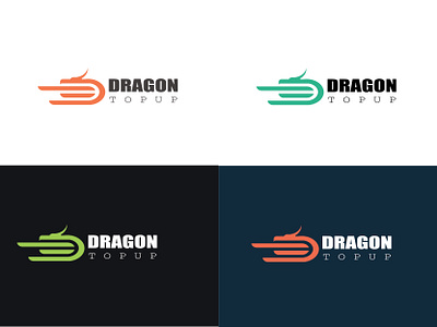 new dragon topup business logo art branding design graphic design illustration illustrator logo ui ux vector