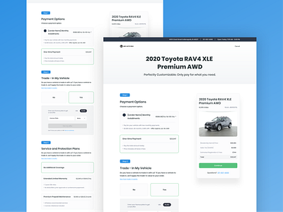 Car Dealer Checkout auto automotive car cart checkout clean dealer dealership design minimal ui web