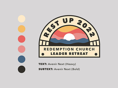 Leadership Mountain Retreat Patch Design church graphics church retreat color palette creative design designer graphic design graphic pack graphics illustration illustrator leader retreat icon leadership retreat mountain patch palette patch patch design patches photoshop retreat logo