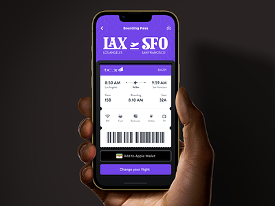 Airline Boarding Pass Exploration adobe xd airline airplane boarding pass mobile app travel ui design