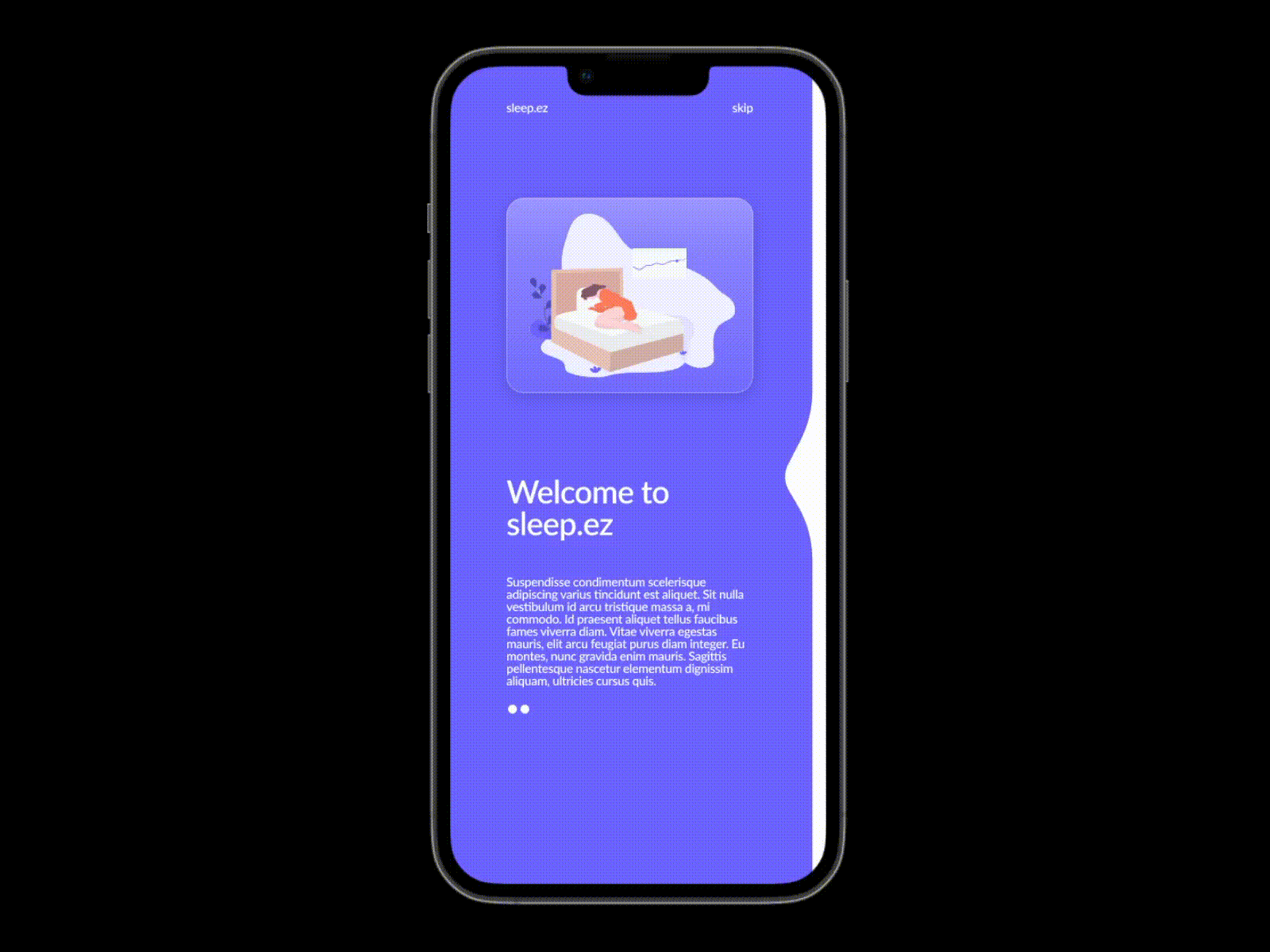 Example of Sleep Tracking App Concept / Prototype