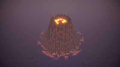 Procedural Volcano Generation 3d game generation island lava procedural terrain unity volcano