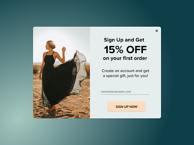 Daily UI 016 - Pop Up advertisement branding challenge dailyui dailyuichallenge design ecommerce graphic design illustration logo pop up popup promotion ui ux web app wesbite