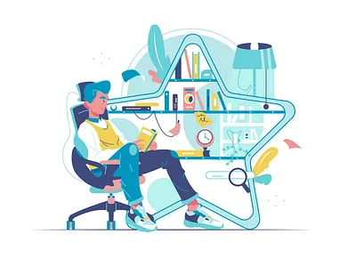 Favorites background branding business cartoon design illustration logo person ui vector