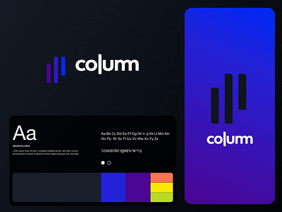 Column branding logo