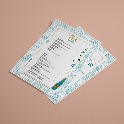 Latin American Restaurant Menu Design | Happy Hour Menu book design branding cover design design digital illustration graphic design illustration logo menu restaurant