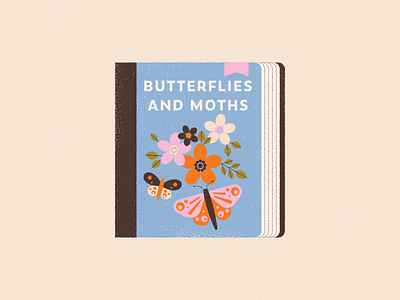 inktober // 01 // book book butterfly california design floral flower flowers illustration inktober leaf leaves pages retro summer vector