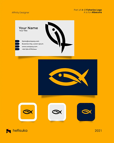 Albacor business card branding graphic design logo ui