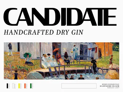 Candidate branding logo packaging print