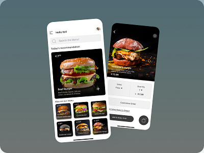 Burger House App concept burgerapp design figma food ios uikit