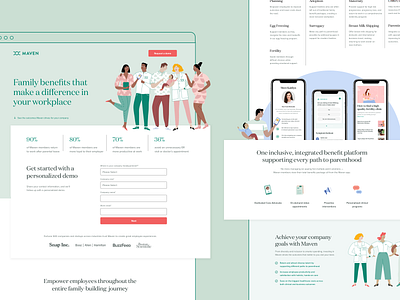 Family Benefit Program | Get a Demo Page app conversion design cro demo demo page design family benefit fertility healthcare landing page marketing saas software ui ux web