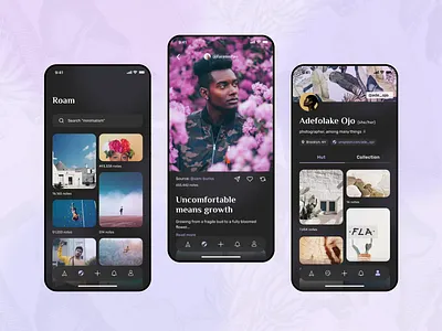 The Hut app app design flat minimalist minimalist app mobile app product design rebrand social app social media ui ui design ux ux design