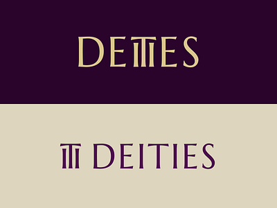 Daily Logo Challenge Day 7 - "DEITIES" branding dailylogochallenge design logo wordmark