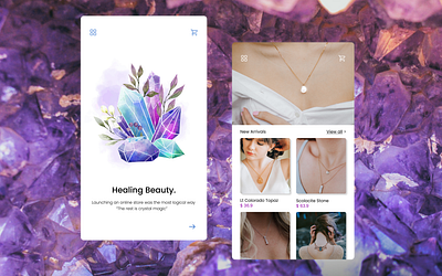 Inktober 2021 - Crystal adobexd app branding crystal design ecommerce figma graphic design icon illustration inktober inktober2021 landingpage minimal ui ux vector web
