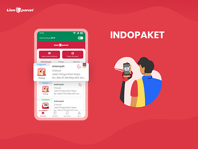 Indopaket Package app branding design flat graphic design illustration logo ui ux vector